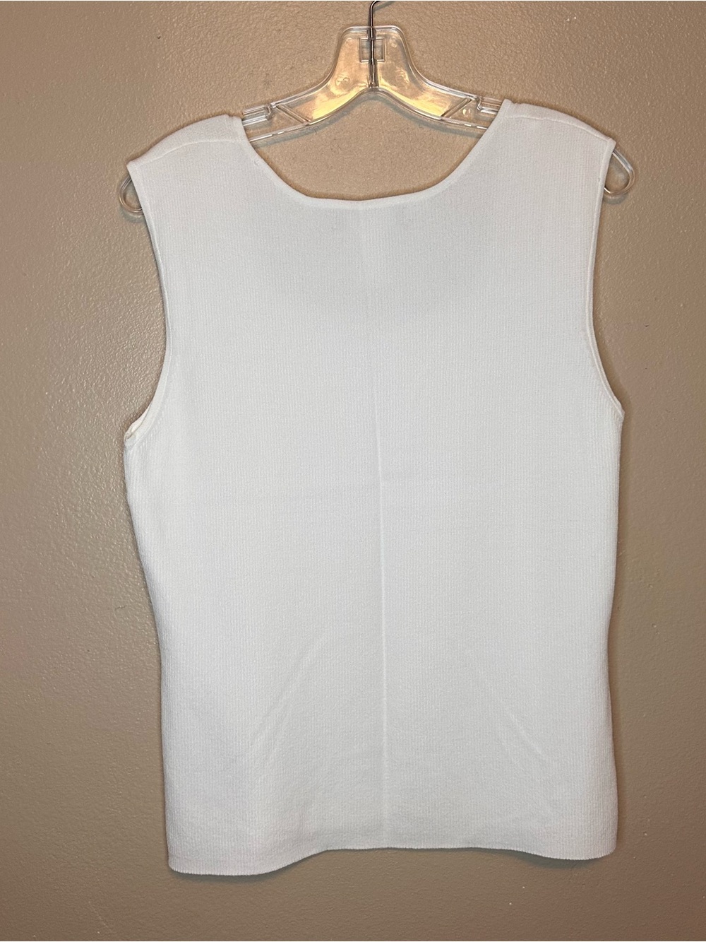 Jones New York White Square Neck Sleeveless Tank - Picture 3 of 3
